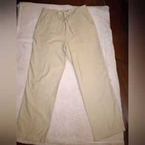 "STEVE HARVEY" LINEN, KHAKI'S, PLEATED SLACKS
